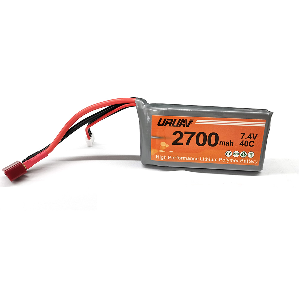 URUAV-74V-2700MAH-40C-Lipo-Batterie-T-Plug-fuumlr-Wltoys-12427-12428-12423-Feiyue-FY03-FY01-FY02-FY0-1698971-2